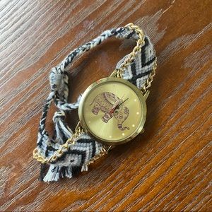 Gold Elephant 🐘 watch with woven band